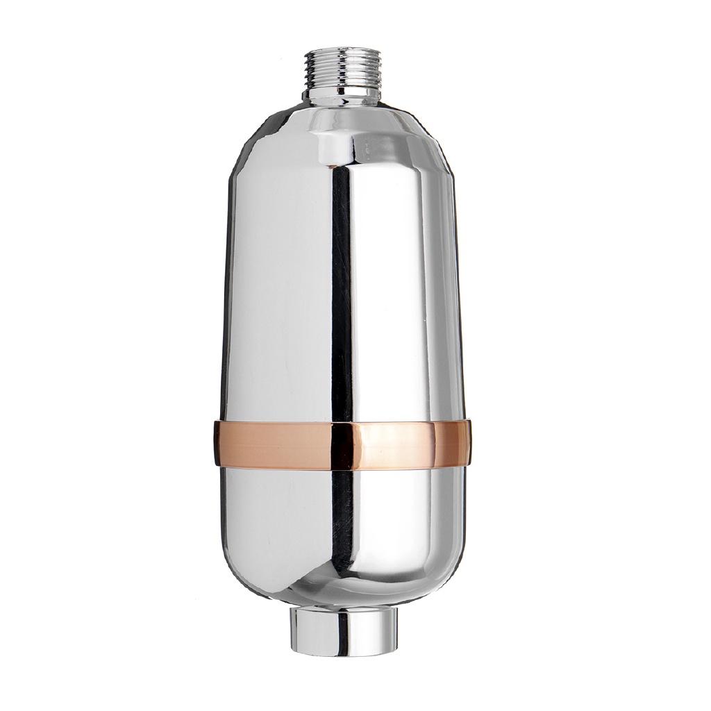 10 Stage Bath Water Purifier Bathroom Shower Filter 1/2'' Health Softener Chlorine Removal Universal Water Treatment Silver