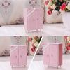 Openable Pink Furniture Jewelry Box Earrings Bracelet Ring Necklace Display Storage Cases Mini Armchair for Dollhouse