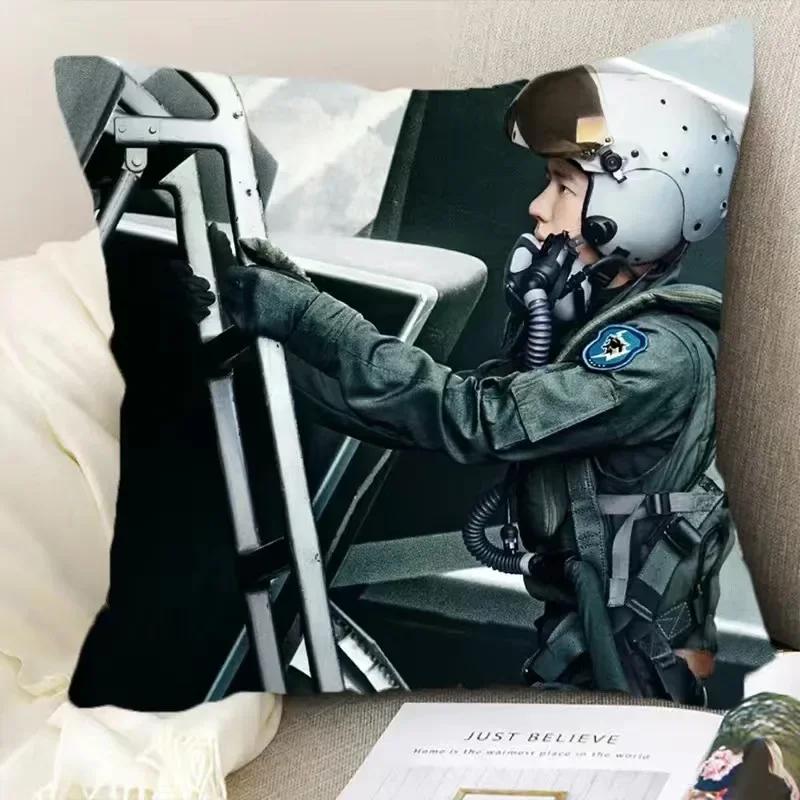 Wang Yibo Yebo Poster Double-sided Printed Pillowcase China Movie Born To Fly Lei Yu Drama Stills Home Car Decor Cushion Cover