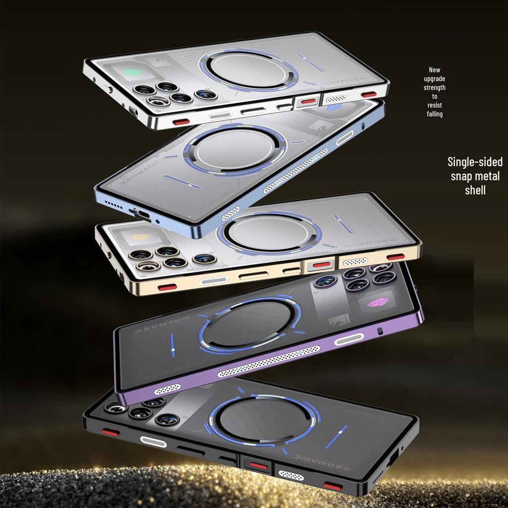 Red Magic 11Pro Zero-Touch Magnetic Snap-On Case: Cross-Border Compatible, 11Air Metal Absorption Protective Cover