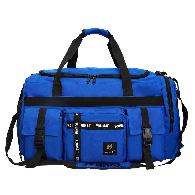 Travel bag large capacity high sense high value fitness bag dry and wet separation light backpack men's messenger bag