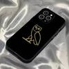 Drake O-OvO OWL Phone Case For iPhone 16,15,14,13,12,11,Pro,Max,Plus,X,XS,SE4,E,Mini,Soft Black Case