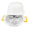 Microwave Egg Boiler Steaming Cutting Dual Use 4 Cavities Fast Microwave Boiled Egg Cooker for Home