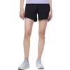 Li Ning Laufserie Logo-Print Einfarbig Elastische Fitness-Shorts Damen Shorts Schwarz AKST264-4