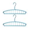 Drehbarer Kleiderbügel Faltbare Aufbewahrungsbügel für den Heimgebrauch 2 Stück Hellblau