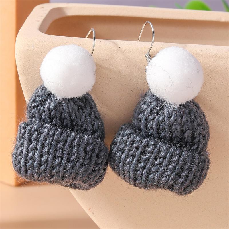 Fashion Merry Christmas Wreath Circle Hoop Earrings for Women Girls New  Party Festival Jewelry Gifts