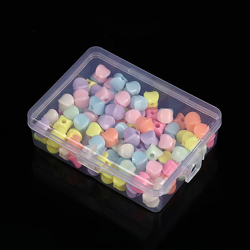 1 Stück Transparente Kunststoff Kosmetik Hardware Teile Schmuck Aufbewahrungskoffer Behälter Verpackungsbox Für Ohrringe Ringe Box Halter Etui