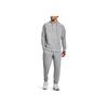 Under Armour Solid Color Cotton Knit Hooded Training Sweatshirt Men Sweatshirt Gray 1379684-011