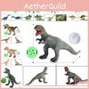 Dinosaur Toy Model Collection For Kids With Sound Effect Soft Gel Animatronic Figures