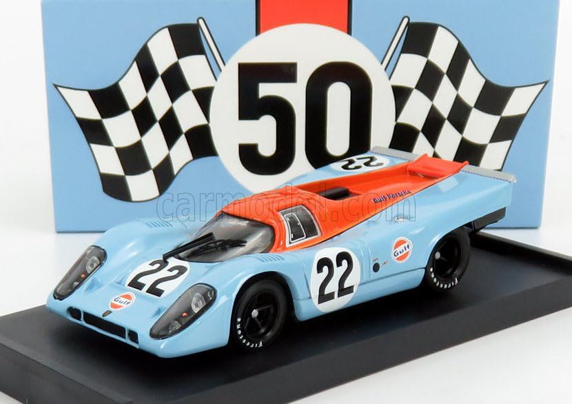 Brumm 1/43 Porsche 917K Le Mans 24H 1970 #22 GULF HAILWOOD - HOBBS BRUMM LE MANS Miniature Car