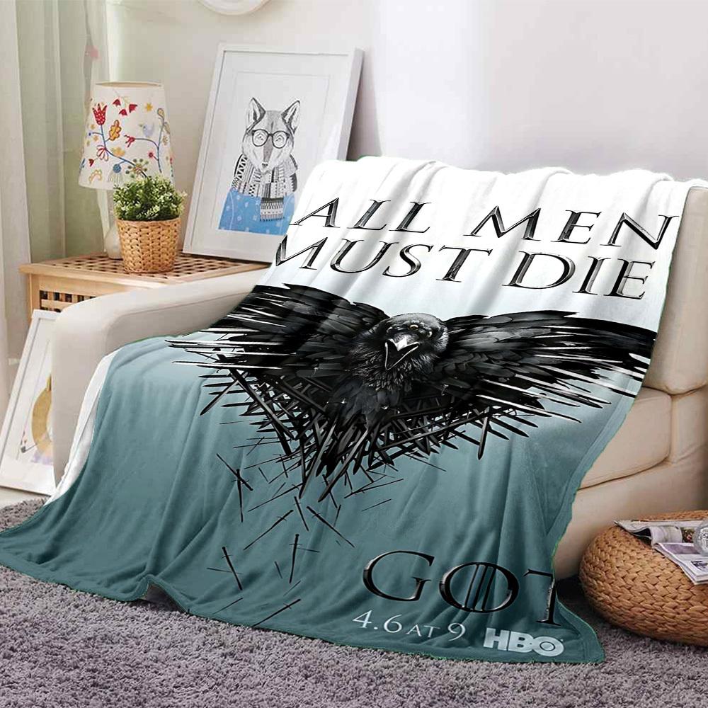1 Stück ALLE MÄNNER MÜSSEN STERBEN Decke Leichte Flanelldecke für Sofa Bett Reise Camping Wohnzimmer Büro Couch Sessel Digitaldruck