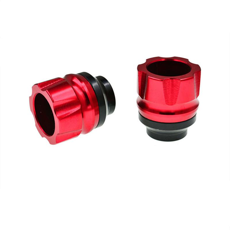 Aluminum Alloy Buffer Anti Collision Cup Front Fork Cup 13mm Wheel Protection Motorbike Crash Pads Motorcycle Frame Sliders Moto