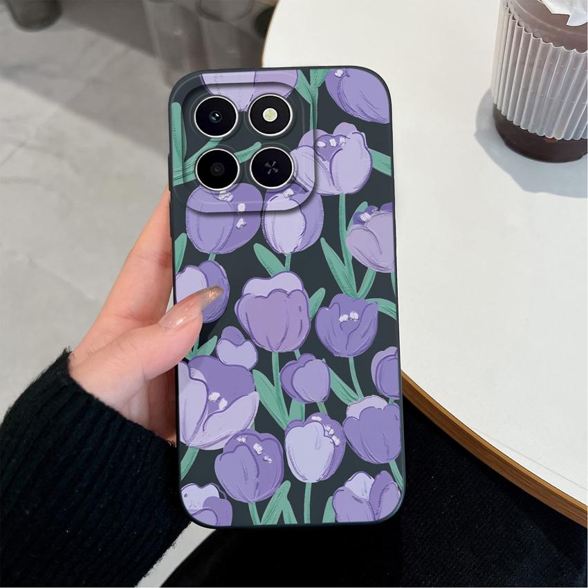 Für Huawei Honor X6C X7C 400 Pro Lite Handyhülle Hübsche rosa Wolkenmuster Flüssigsilikon Neu aufgerüstete Fallschutz-Schutzhüllen Für Huawei Hülle