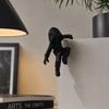 Schreibtischkanten-Dekoration 3D-gedruckte kletternde Ninja-Statue Kreative lustige Ninja-Ornamente Hängende Dekoration Monitor-Oberseite Dekoration Gaming-Zimmer