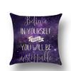 Purple Cartoon Modern Simple Linen Pillow Cover  Office Home Car Pillow Cover Premium Durable Quality