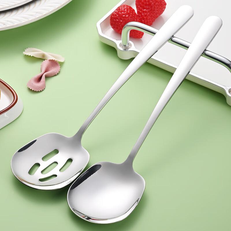 Wutuo 304 Edelstahl Geschlitztes Servierlöffel-Set