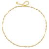 Women 18k Gold Plated Copper Inlaid Zircon Delicate Minimalist Clavicle Necklace