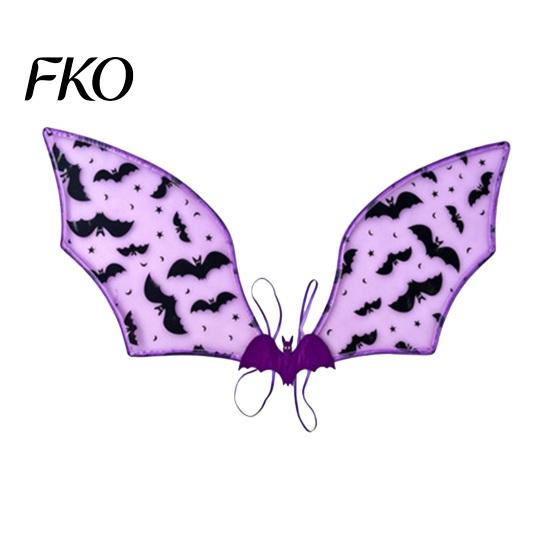 All-night Wearable Wings Bat Wing for Kids Girls, Halloween Fairy Versatile Accessory Costume Parties, Cosplay, Festivals, Stage Performance