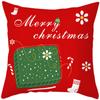 New Christmas Pillow Case Printed Peach Skin Living Room Bedroom Sofa Cushion Home Pillow Case