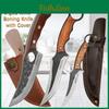 Forged Knife Steel Boning Stainless Cleaver Kitchen Chef Knife Meat Fish Fruit Knives Professional Butcher Knife With Cover