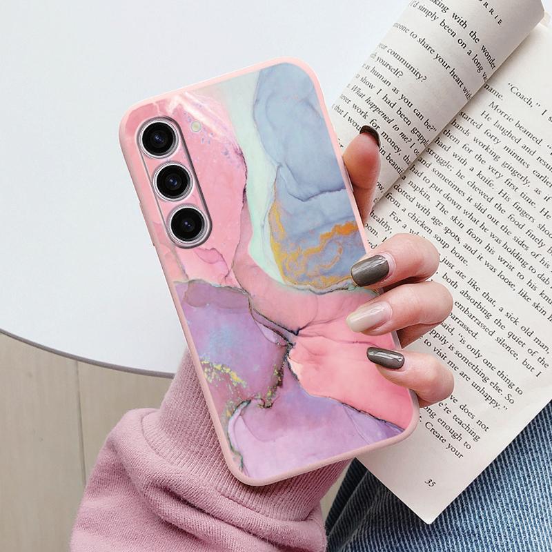 Case For Samsung A55 5G Back Cover Protective Silicone Funda Fashion Marble Stone Texture Coque For Samsung Galaxy A54 A56 Capa