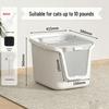 Extra Large Enclosed Cat Litter Box - Odor-Proof, Anti-Splash & Anti-Tracking, Top Entry