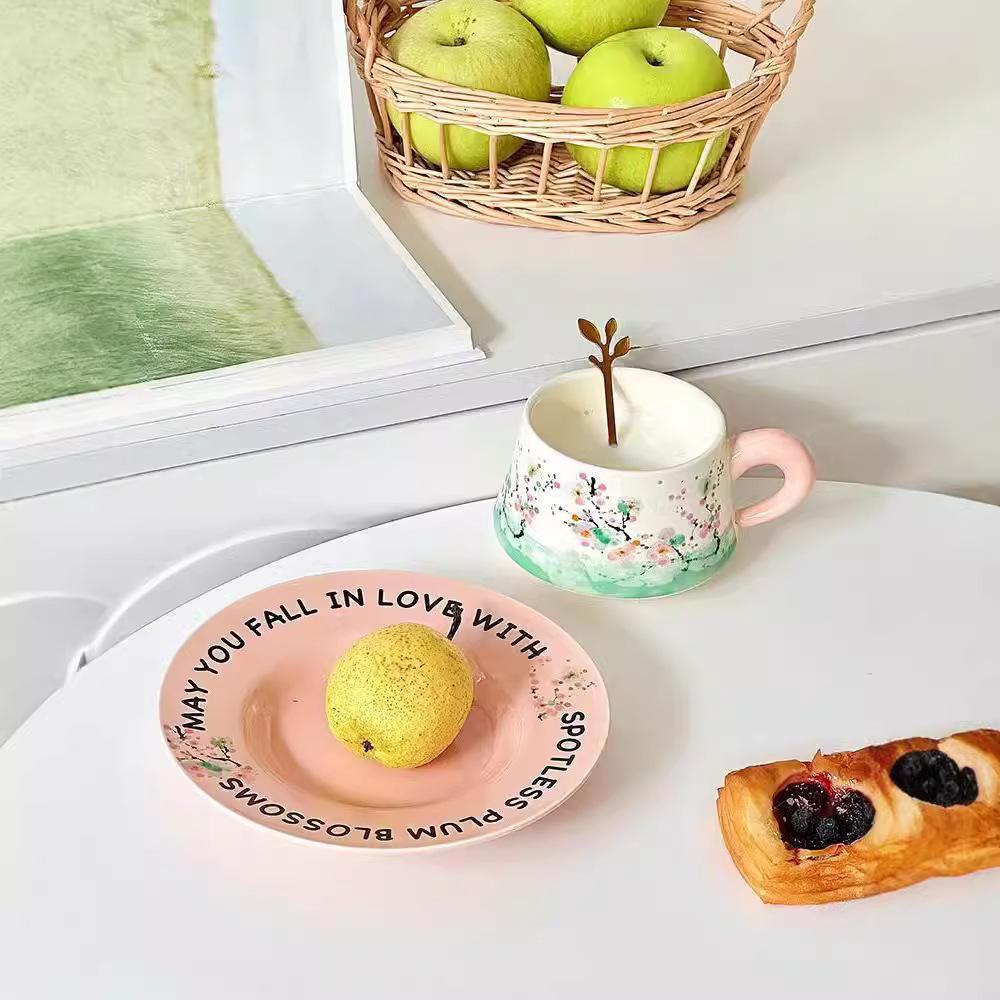 Light Luxury Retro Coffee Cup And Saucer Set Gift Box Couple Housewarming Gift Birthday Gift