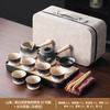 Set da tè Kung Fu a cambiamento graduale Set da tè portatile da viaggio Ceramica di lusso leggero per la casa Ufficio Tè Regali aziendali
