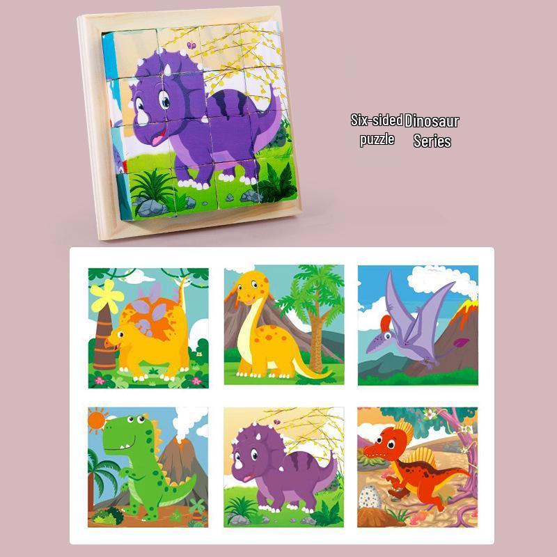 3D Wooden Animal Puzzle Blocks - Educational & Creative Toy for Child Development