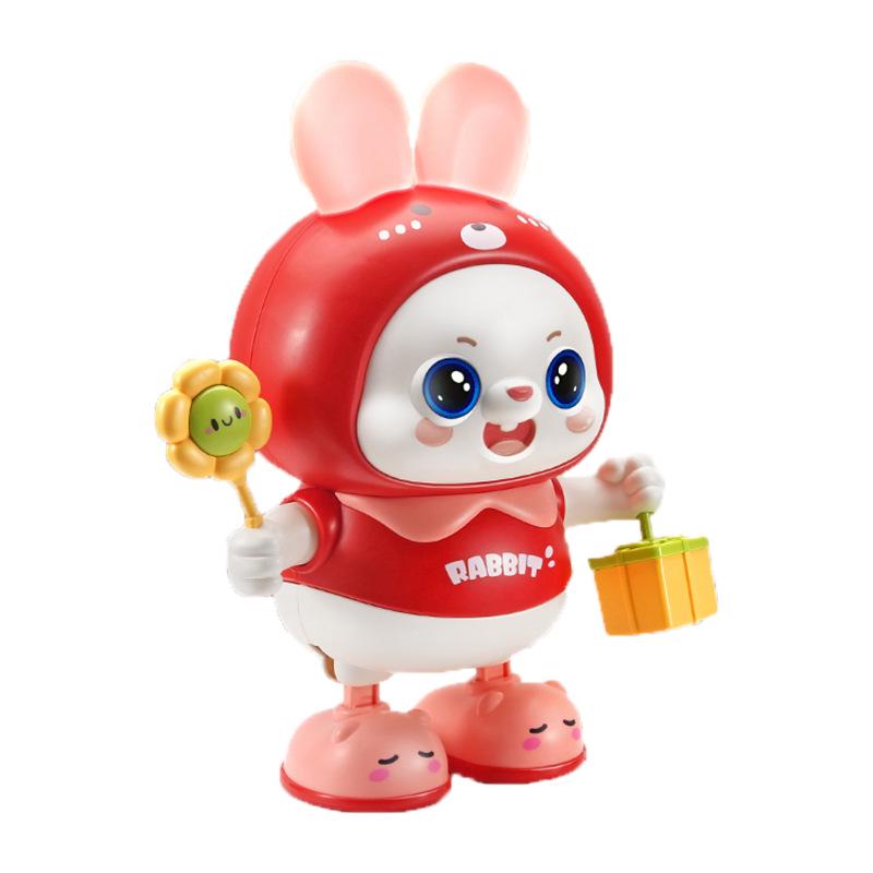 Jouet Lapin Dansant Électrique pour Bébés: Encourage à Soulever, Rouler, Ramper avec Son et Mouvement