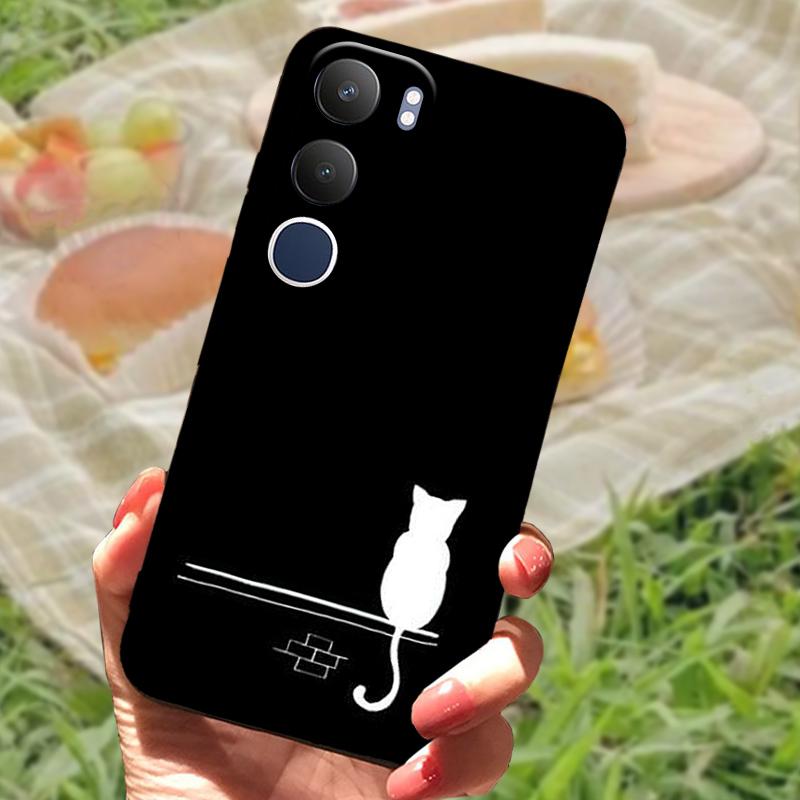 For Vivo Y19s Case V2419 New Fashion Color Painted Silicone Phone Cover For VIVO Y19S 4G Shockproof Protective Coque Bumper