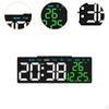 Desk Clock Displaying Date, Time, and Temperature Features