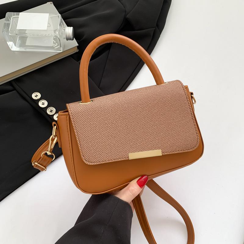 Trendy Texture Personalized Bag Women's 2025 New Fashion Simple Casual Temperament Commuting Shoulder Crossbody Handbag