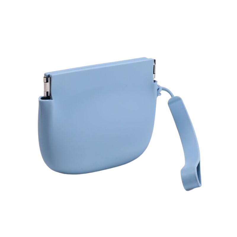 Silicone Coin Purse Keychain Small Silicone Pouch Wired Earbud Case 10X8Cm/3.94X3.15 Inches Coin Holder Pouch Silicone Storage