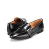 Barbara Cowhide Pearl Detail 2cm Women S Loafer Bbh553bk