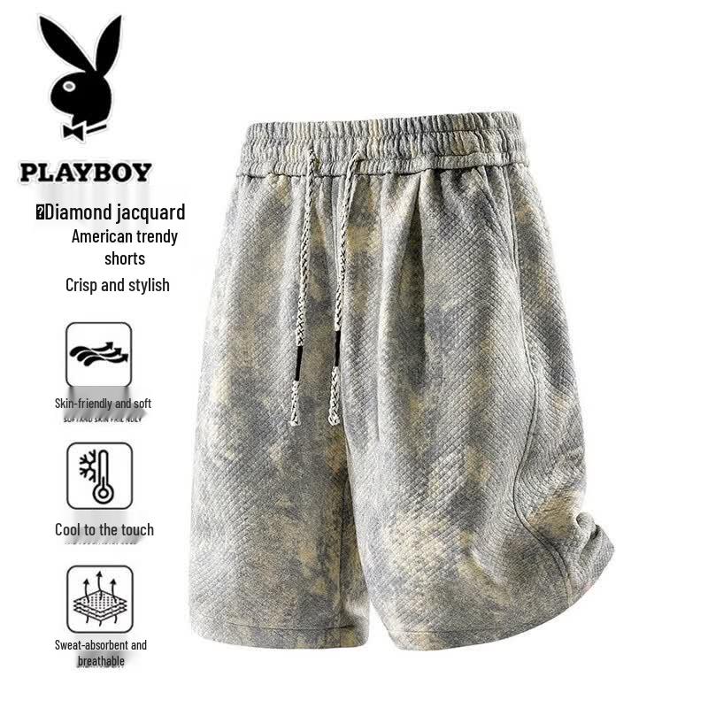 Playboy Men s Summer Breathable Beach Shorts 4XL