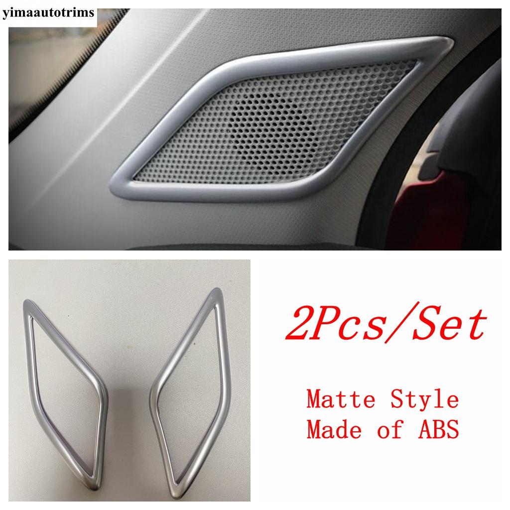 Pillar A Speaker Horn Tweeter Sound Ring Frame Cover Trim ABS Matte / Carbon Fiber Accessories Interior For MG ZS 2018 -