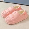 Waterproof cotton slippers for women to wear outside in winter, non-slip petals for indoor home use, warm home, and velvet slippers for men.