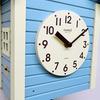 Suntel Wall Clock Aqua Blue 405 x 240 x 140 mm Domestic Handmade Cuckoo Clock Scandinavian Color Aqua Blue SQ03AB