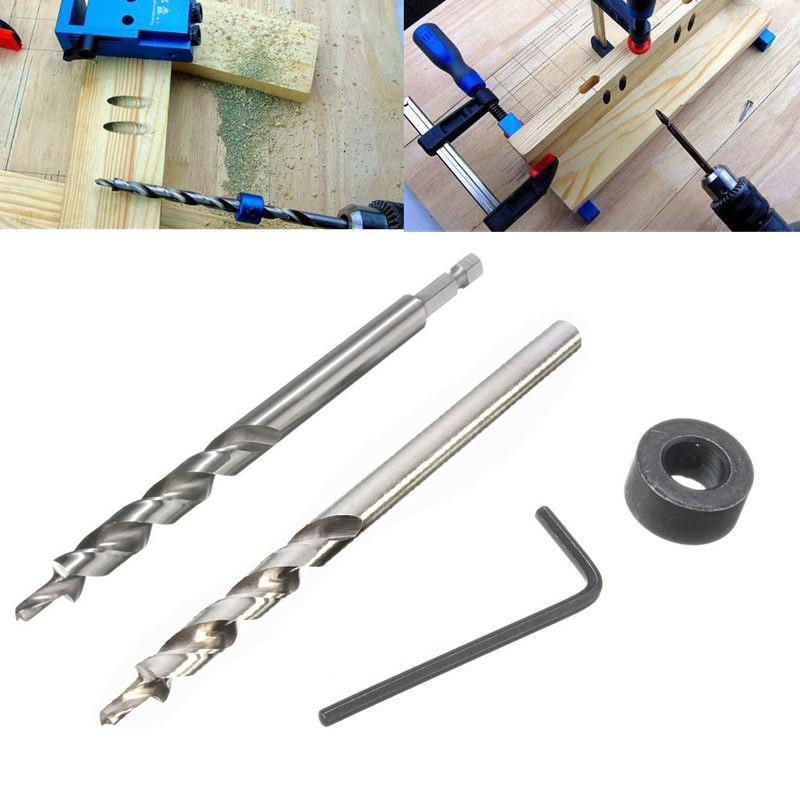 Premium Quality 1pcs Twist Step Drill Bits Pocket Hole Jig Guide Hand Tools Set For Precision