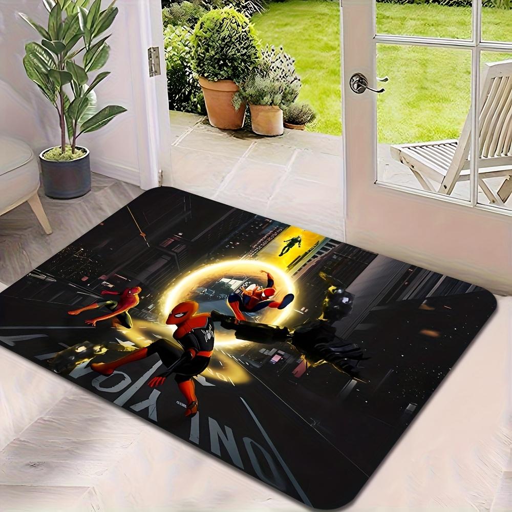 1pc, Floor Mat, Designed with Superhero & Classic Heroes Theme, Multiple Sizes, Suitable for Living Room, Bathroom, Kitchen,