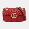 [Pre-Owned] Gucci GG Marmont Matelassé Mini Bag 'Red' - Good #8USYAQ