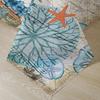 Comforter Mediterranean Style Sea Horse Bedding Set Double Print Starfishseaweed Blue Duvets Set Comforter With Pillow Shams