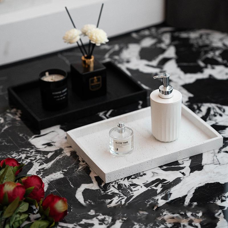 Hotel Bathroom Shower Gel Tray Bathroom Aromatherapy Candle B&B Cave Stone High Sense Luxury Perfume Bathroom Decoration