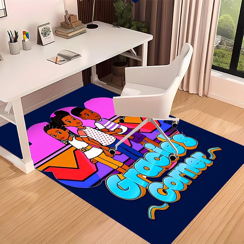 Gracie's Corner Printed Absorbent Washable Carpet, Non-Slip Bathroom Mats, Kitchen Rugs, Yoga Mat,Living Room Entrance, Camping Picnic Rugs