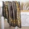 Silk-Feel 90x90 Women's Korean Style Spring/Summer Versatile Printed Square Scarf