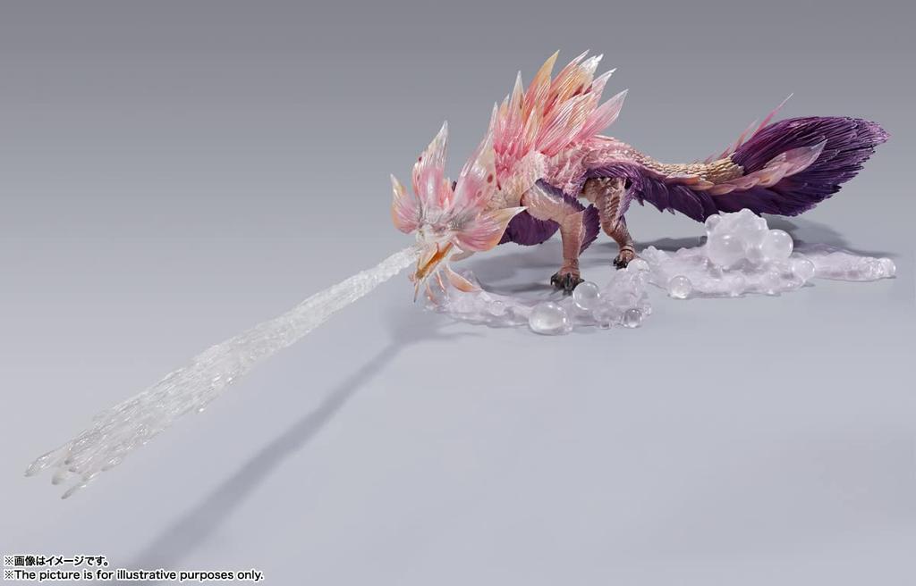 TAMASHII NATIONS MonsterArts Monster Hunter Sunbreak approximately PVC ABS painted action multicolor S.H. Rise Tamamitsune, 310mm, & figure,