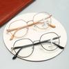 Unisex High Definition Multifocal Reading Glasses Transparent Round Frame Far-sighted Eyeglasses Women Men's Fashion Diopters