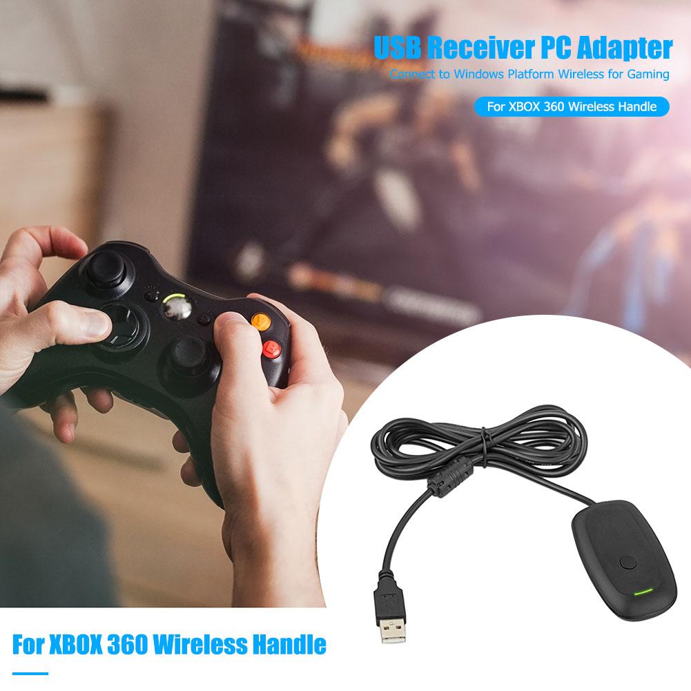 Professional Wireless Gamepad USB Receiver Gaming Accessories Portable Wireless Gamepad PC Adapter for Xbox 360 Wireless Handle