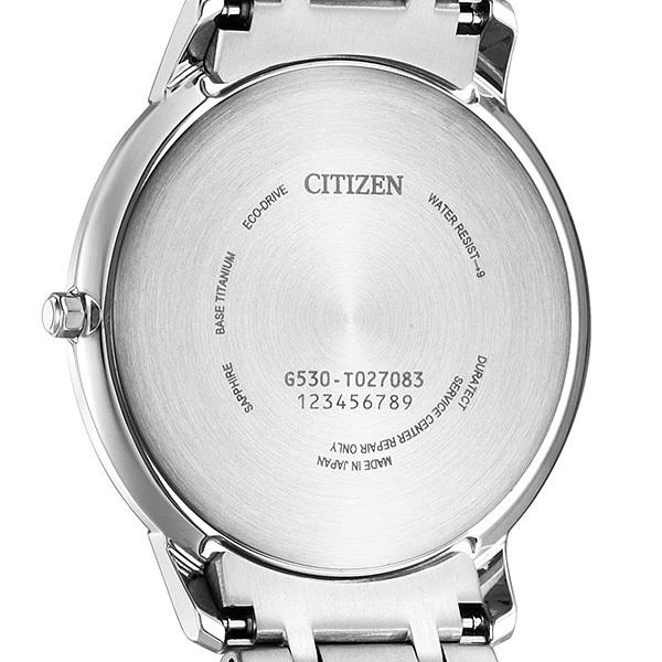 CITIZEN Exceed seconds per year Eco-Drive, ±10 accuracy, Titanium, Slim, Solar-powered, AR4000-63L